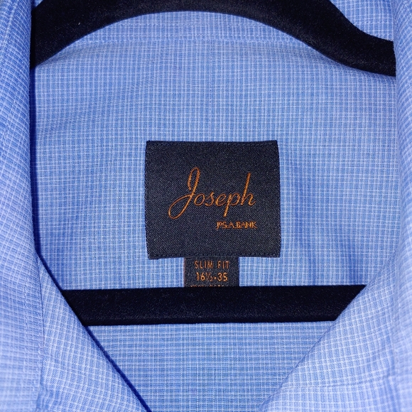 Joseph jos.a.bank blue check button career shirt - Picture 4 of 4